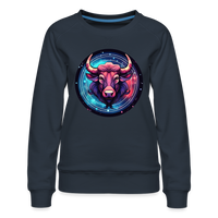 Thumbnail for Women’s Mystic Taurus Premium Sweatshirt - navy