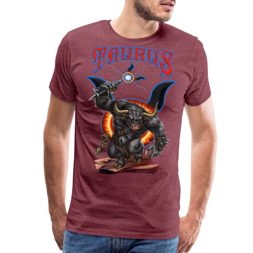 Men's Astral Taurus Premium T-Shirt - heather burgundy