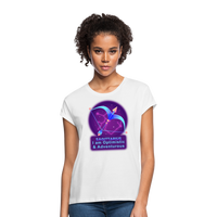 Thumbnail for Women's Neon Sagittarius Relaxed Fit T-Shirt - white