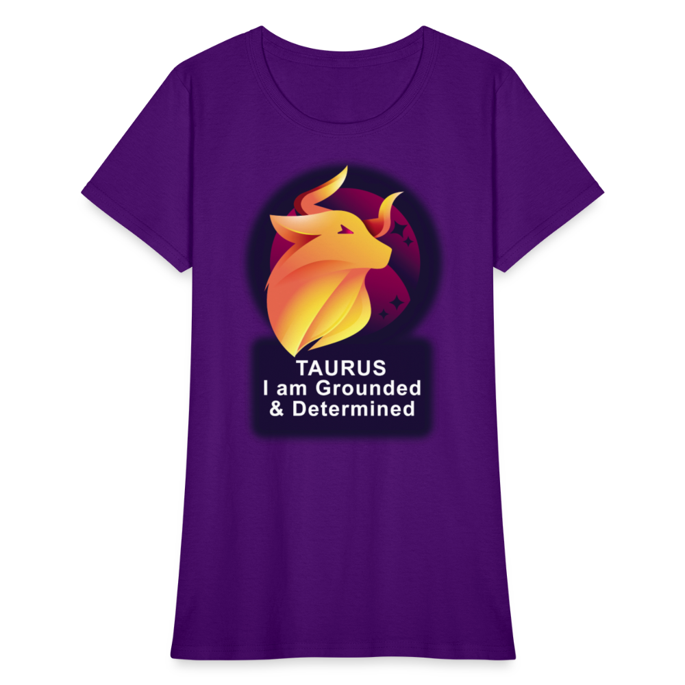 Women's Glow Taurus T-Shirt - purple