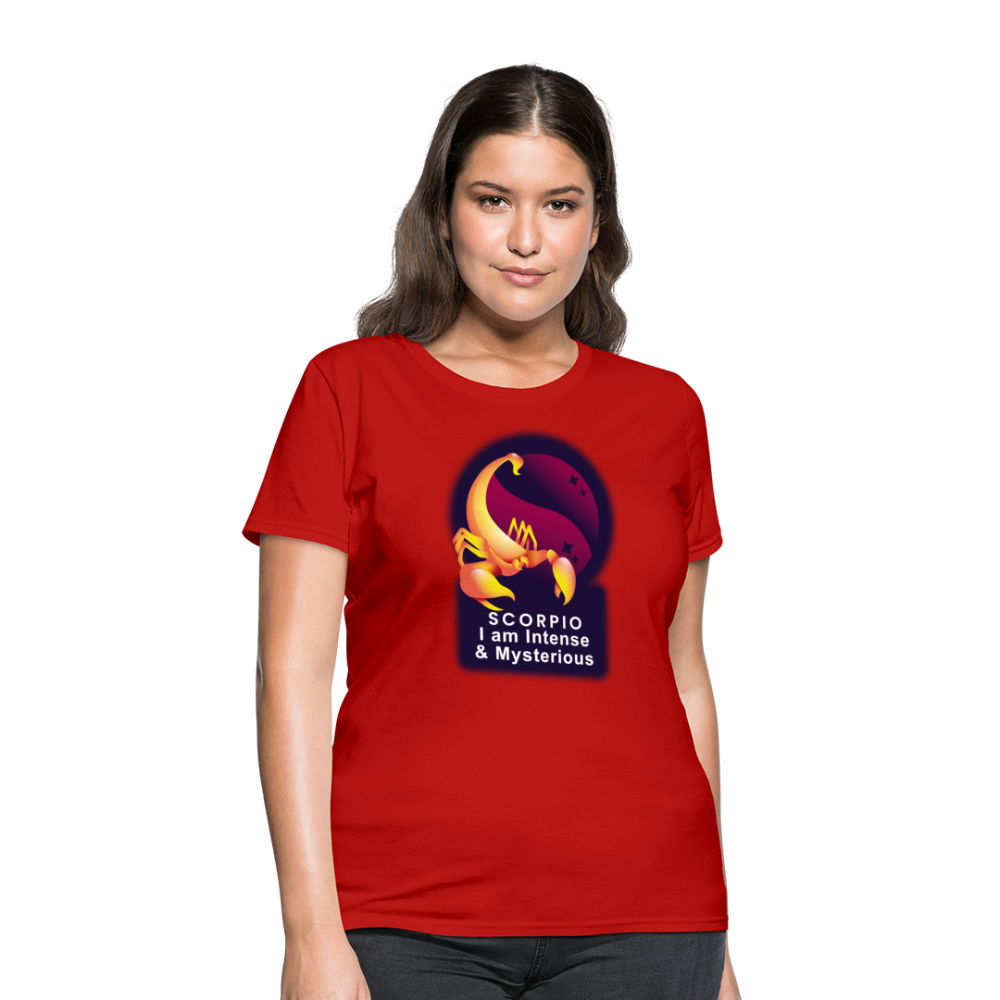 Women's Glow Scorpio T-Shirt - red