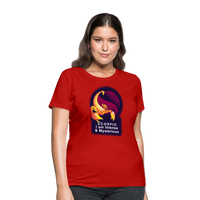 Thumbnail for Women's Glow Scorpio T-Shirt - red