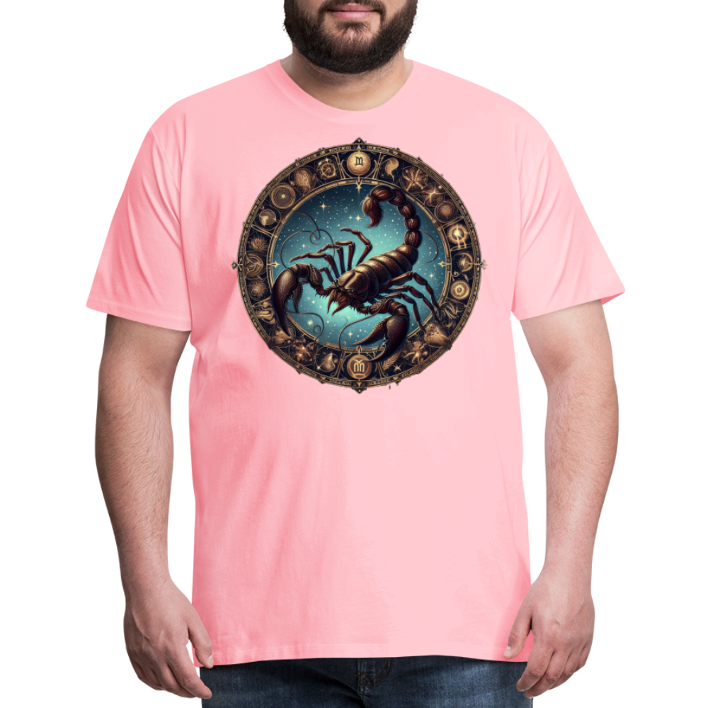 Men's Mythical Scorpio Premium T-Shirt - pink