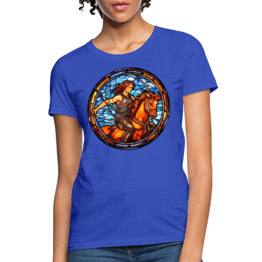 Women's Mosaic Sagittarius T-Shirt - royal blue