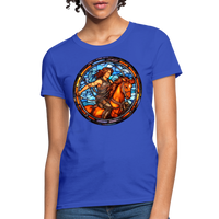 Thumbnail for Women's Mosaic Sagittarius T-Shirt - royal blue