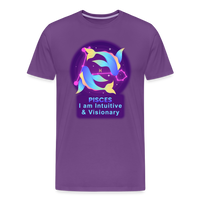 Thumbnail for Men's Neon Pisces Premium T-Shirt - purple