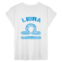 Thumbnail for Women's Power Words Libra Relaxed Fit T-Shirt - white