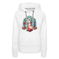 Thumbnail for Women’s Symbol Libra Premium Hoodie - white