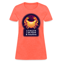 Thumbnail for Women's Glow Cancer T-Shirt - heather coral