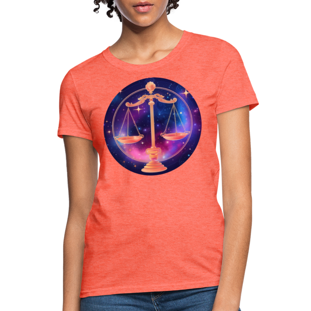 Women's Magic Libra T-Shirt - heather coral