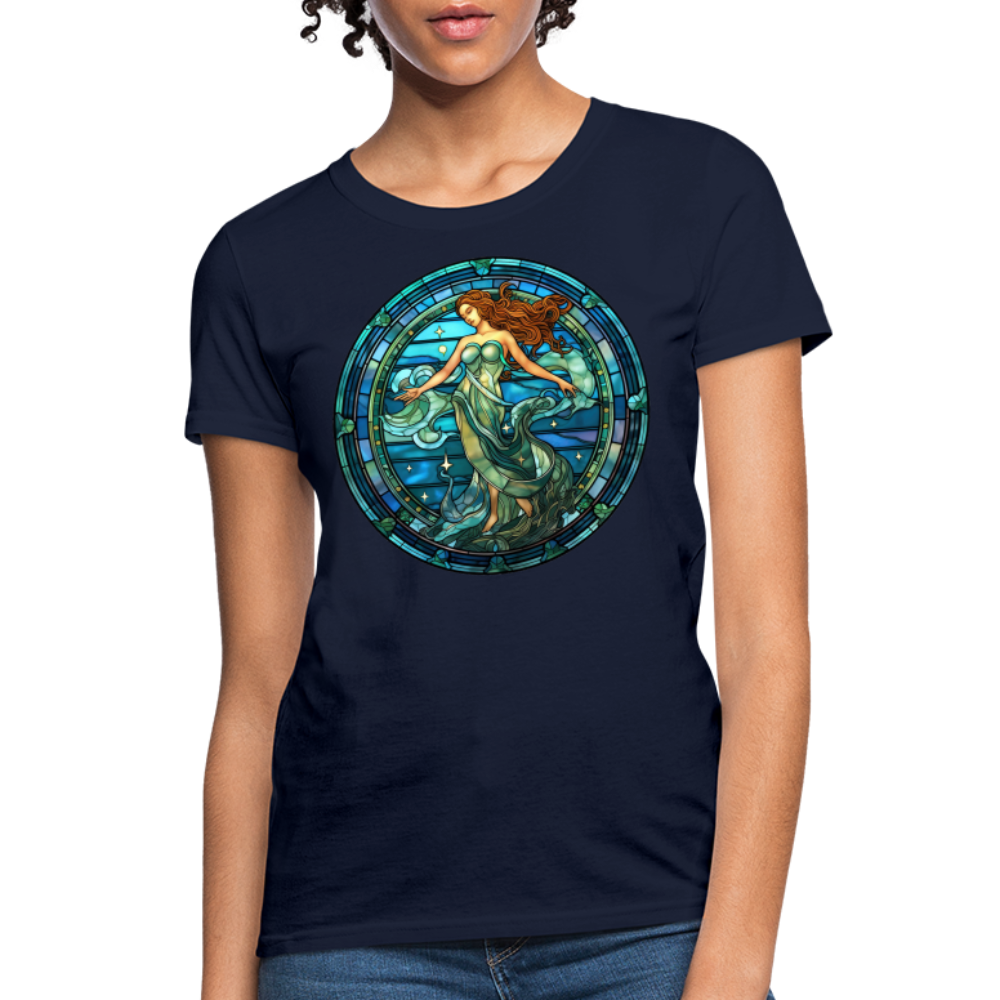 Women's Mosaic Aquarius T-Shirt - navy