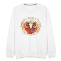 Thumbnail for Men’s Mythical Aries Premium Sweatshirt - white