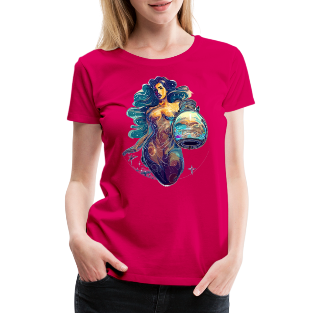 Women’s Mythical Aquarius Premium T-Shirt - dark pink