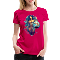 Thumbnail for Women’s Mythical Aquarius Premium T-Shirt - dark pink