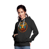 Thumbnail for Women’s Mosaic Taurus Premium Hoodie - black