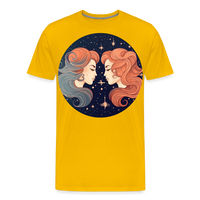 Thumbnail for Men's Mystic Gemini Premium T-Shirt - sun yellow