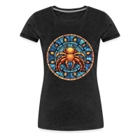 Thumbnail for Women’s Mosaic Cancer Premium T-Shirt - charcoal grey