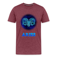 Thumbnail for Men's Aries Premium T-Shirt - heather burgundy