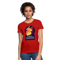 Thumbnail for Women's Glow Taurus T-Shirt - red