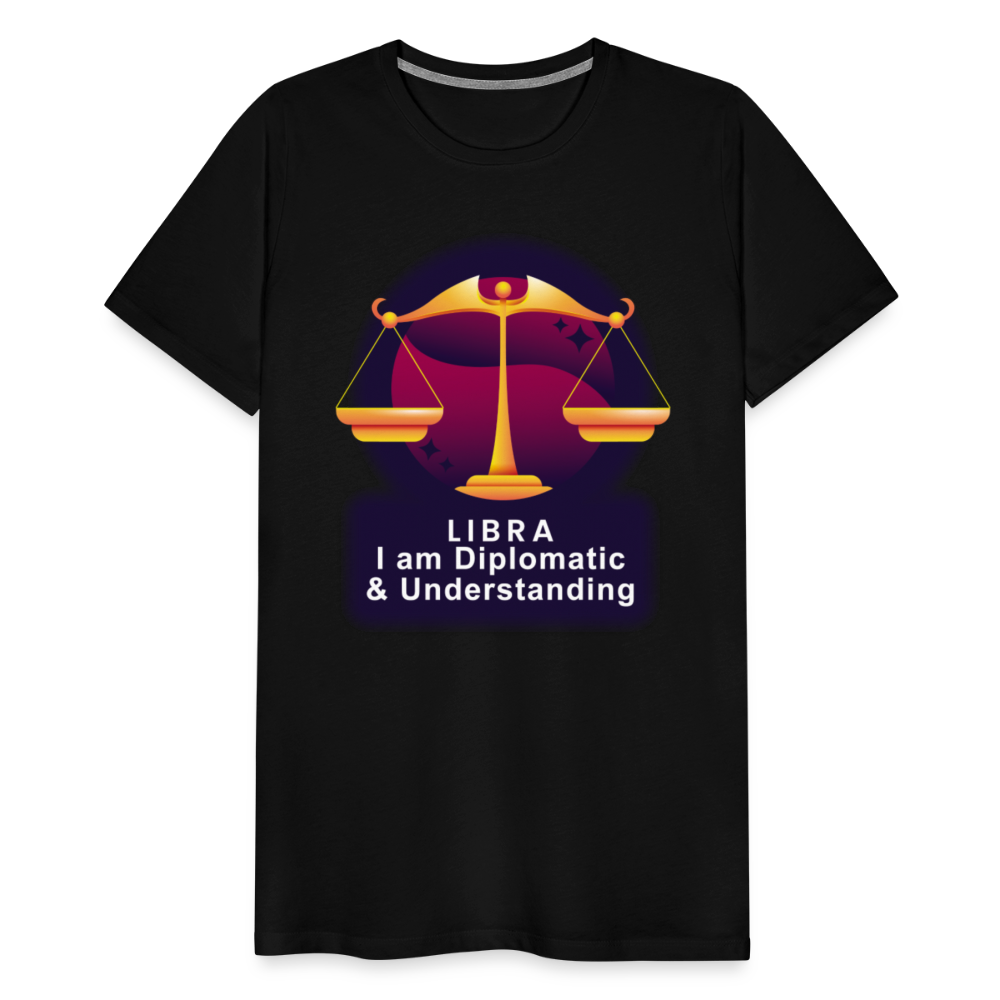 Men's Glow Libra Premium T-Shirt - black