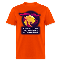 Thumbnail for Men's Glow Capricorn Classic T-Shirt - orange