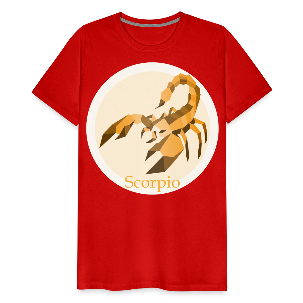 Men's Mosaic Scorpio Premium T-Shirt - red