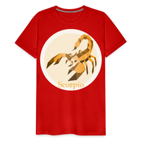 Thumbnail for Men's Mosaic Scorpio Premium T-Shirt - red