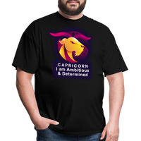 Thumbnail for Men's Glow Capricorn Classic T-Shirt - black