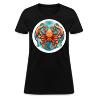 Thumbnail for Women's Symbol Cancer T-Shirt - black