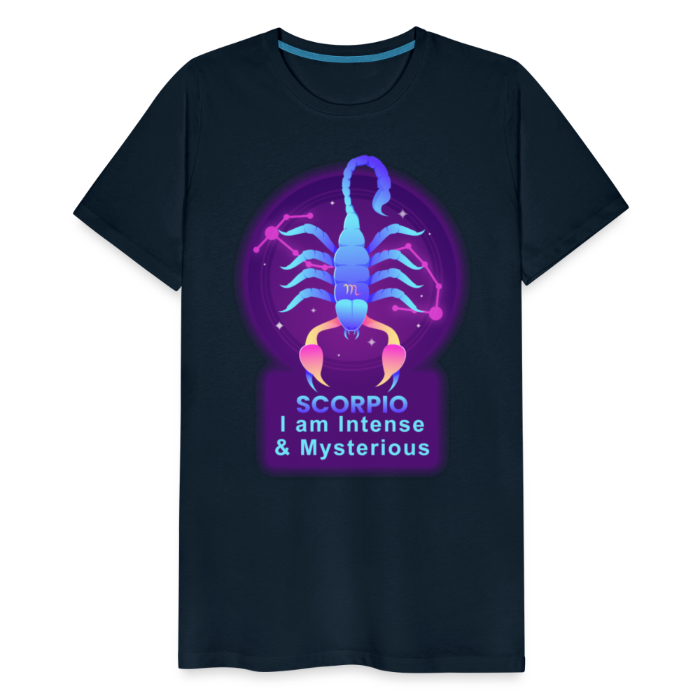 Men's Neon Scorpio Premium T-Shirt - deep navy