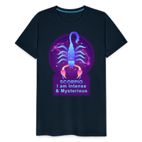 Thumbnail for Men's Neon Scorpio Premium T-Shirt - deep navy