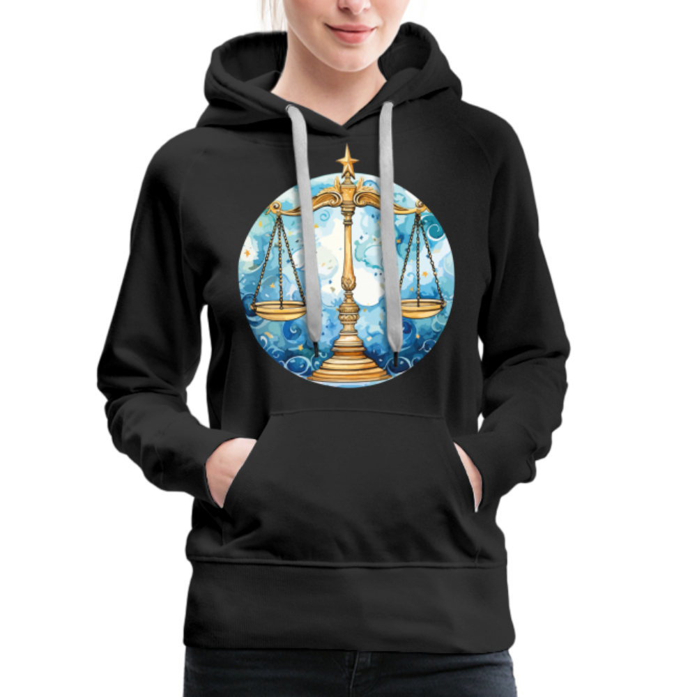 Women’s Mythical Libra Premium Hoodie - black