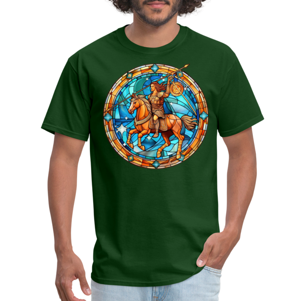 Men's Mosaic Sagittarius Classic T-Shirt - forest green