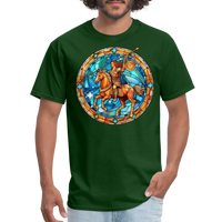 Thumbnail for Men's Mosaic Sagittarius Classic T-Shirt - forest green