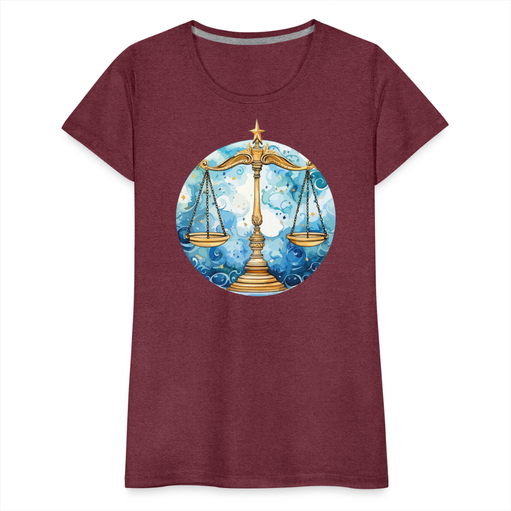 Women’sMythical Libra Premium T-Shirt - heather burgundy