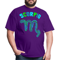 Thumbnail for Men's Power Words Scorpio Classic T-Shirt - purple