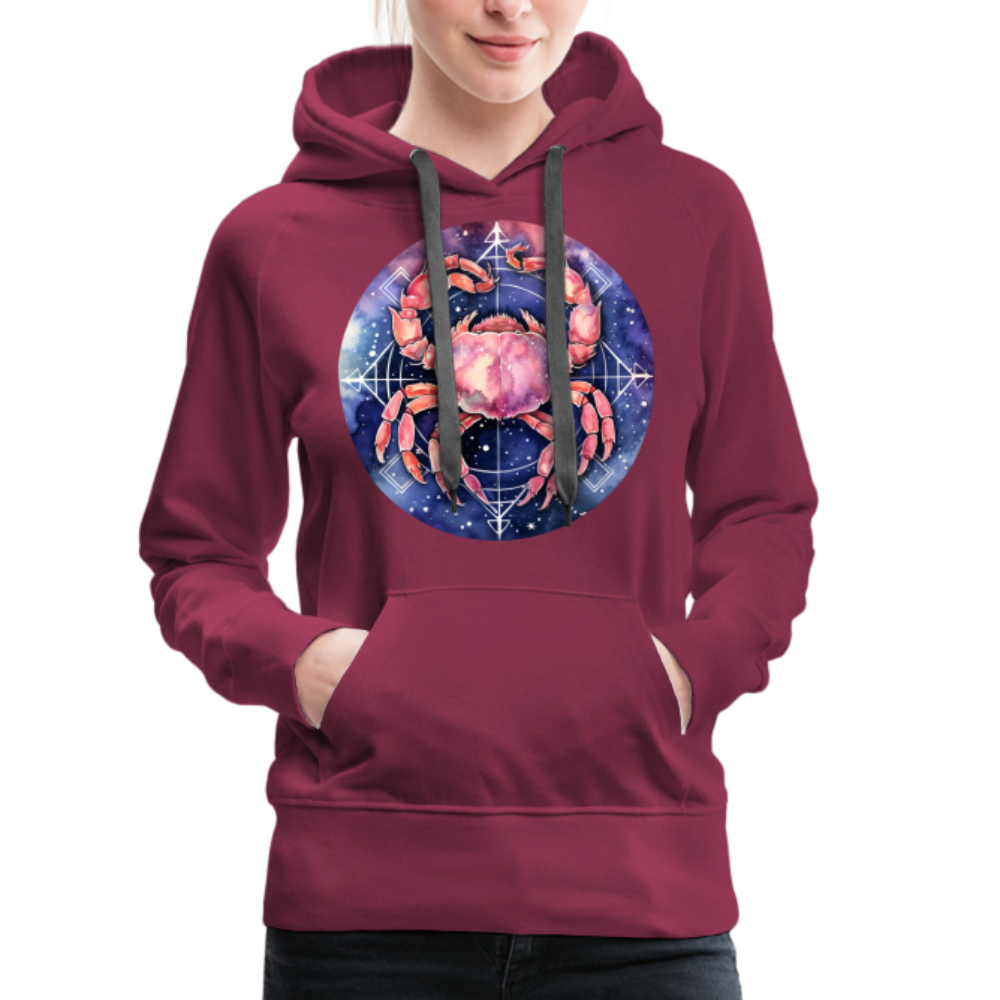 Women’s Mythical Cancer Premium Hoodie - burgundy