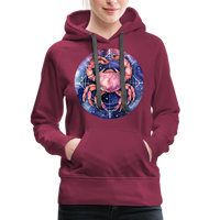 Thumbnail for Women’s Mythical Cancer Premium Hoodie - burgundy