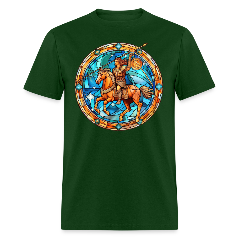 Men's Mosaic Sagittarius Classic T-Shirt - forest green