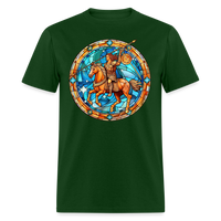 Thumbnail for Men's Mosaic Sagittarius Classic T-Shirt - forest green