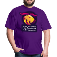 Thumbnail for Men's Glow Capricorn Classic T-Shirt - purple