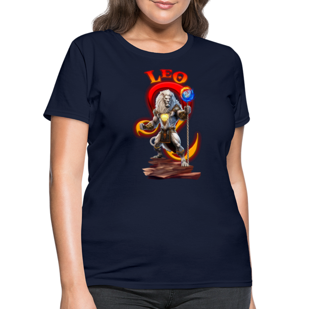 Astral Leo Women's T-Shirt - navy