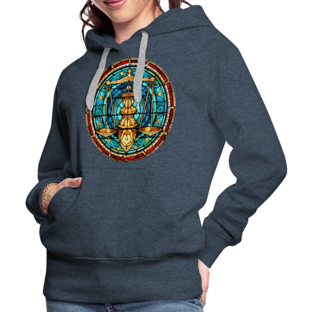 Women’s Mosaic Libra Premium Hoodie - heather denim