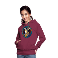 Thumbnail for Women’s Mythical Capricorn Premium Hoodie - burgundy