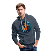 Thumbnail for Men’s Mythical Sagittarius Premium Hoodie - heather denim