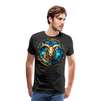 Thumbnail for Men's Mosaic Capricorn Premium T-Shirt - black