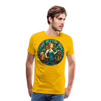 Thumbnail for Men's Mosaic Virgo Premium T-Shirt - sun yellow