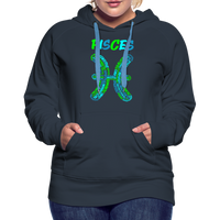 Thumbnail for Women's Power Words Pisces Premium Hoodie - navy