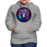 Thumbnail for Women’s Magic Aries Premium Hoodie - heather grey