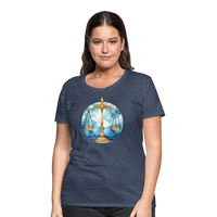 Thumbnail for Women’sMythical Libra Premium T-Shirt - heather blue